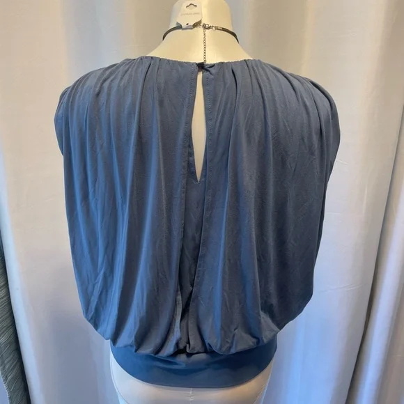 Banana Republic Women's Sky Slate Shirred Top - Picture 8 of 12